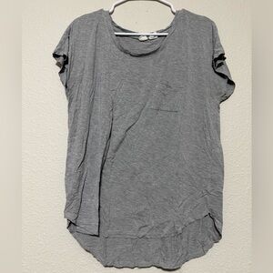 Artisan Ny Heather Gray Short Sleeve Top